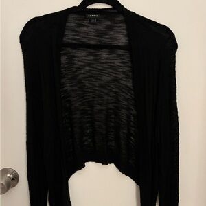 torrid Black Open-Front Lightweight Cardigan